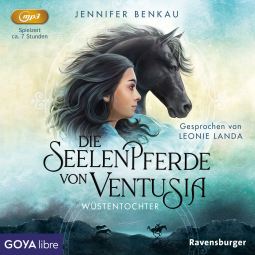 Buchcover für Die Seelenpferde von Ventusia. Wüstentochter