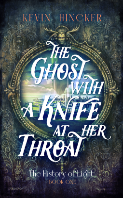 book cover for The Ghost with a Knife at Her Throat