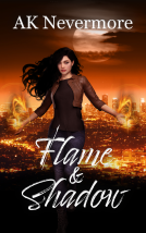 book cover for Flame & Shadow