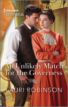 book cover for An Unlikely Match for the Governess