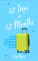 book cover for 12 Trips in 12 Months