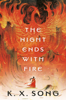 book cover for The Night Ends with Fire