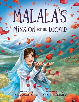 book cover for Malala's Mission for the World