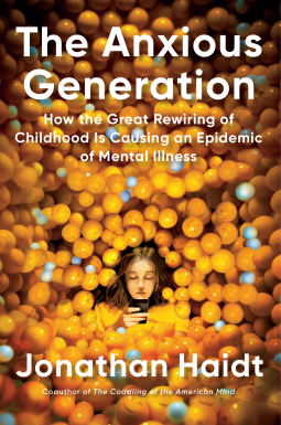 book cover for The Anxious Generation