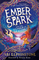 book cover for Ember Spark and the Thunder of Dragons