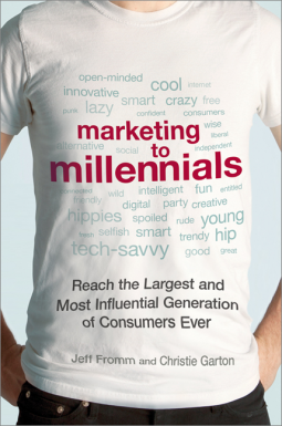 book cover for Marketing to Millennials