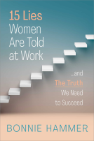 book cover for 15 Lies Women Are Told at Work