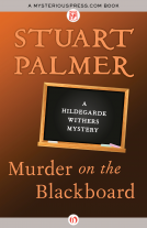 book cover for Murder on the Blackboard