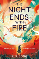 book cover for The Night Ends With Fire