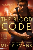 book cover for The Blood Code