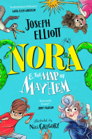 book cover for Nora and the Map of Mayhem