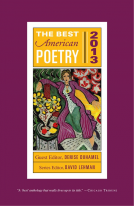 book cover for The Best American Poetry 2013
