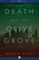 book cover for Death and the Olive Grove