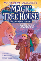 book cover for Sunset of the Sabertooth Graphic Novel