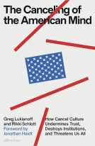 book cover for The Canceling of the American Mind