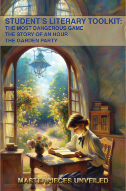 book cover for Student’s Literary Toolkit: The Most Dangerous Game, The Story of an Hour, & The Garden Party