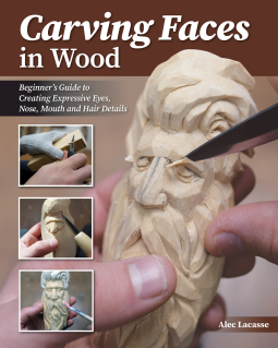 book cover for Carving Faces in Wood