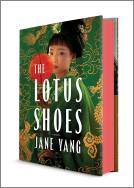 book cover for The Lotus Shoes