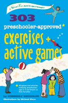 book cover for 303 Preschooler-Approved Exercises and Active Games