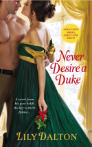 book cover for Never Desire a Duke
