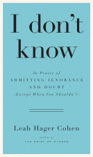 book cover for I don't know