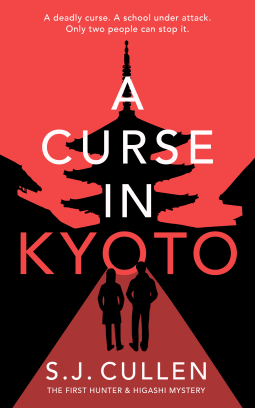 book cover for A Curse in Kyoto: a Mystery-Thriller