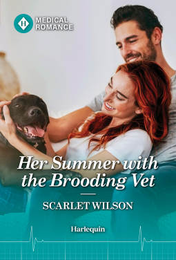 book cover for Her Summer with the Brooding Vet