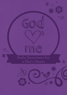book cover for God Hearts Me: Daily Devotions for a Girl's Heart