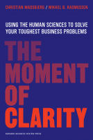 book cover for The Moment of Clarity