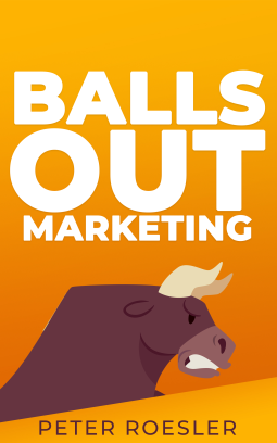book cover for Balls Out Marketing