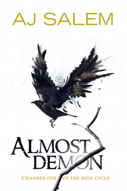 book cover for Almost Demon