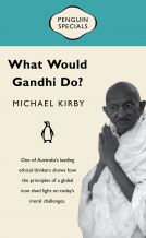 book cover for What Would Gandhi Do?