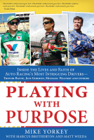 book cover for Playing with Purpose: NASCAR