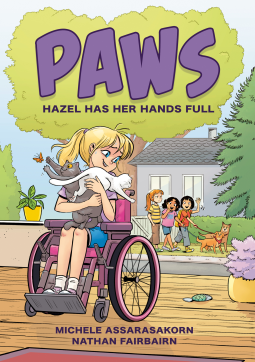 book cover for PAWS: Hazel Has Her Hands Full