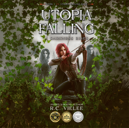 book cover for Utopia Falling