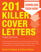 book cover for 201 Killer Cover Letters 