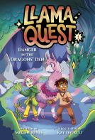 book cover for Llama Quest #1: Danger in the Dragons' Den