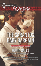 book cover for The Sarantos Baby Bargain