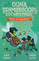book cover for Fairies vs. Leprechauns