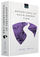 book cover for Adventures of Huckleberry Finn