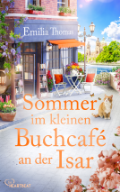 Buchcover für Sommer im kleinen Buchcafé an der Isar