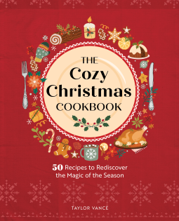book cover for The Cozy Christmas Cookbook