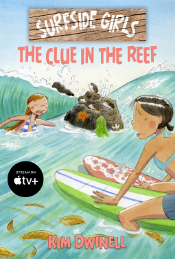 book cover for Surfside Girls: The Clue in the Reef