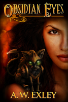 book cover for Obsidian Eyes