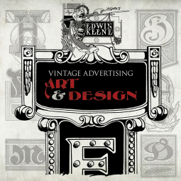 book cover for Vintage Advertising Art and Design