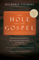 book cover for The Hole in Our Gospel 2025 Edition