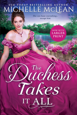 book cover for The Duchess Takes it All