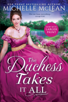 book cover for The Duchess Takes it All