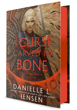 book cover for A Curse Carved in Bone