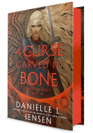 book cover for A Curse Carved in Bone